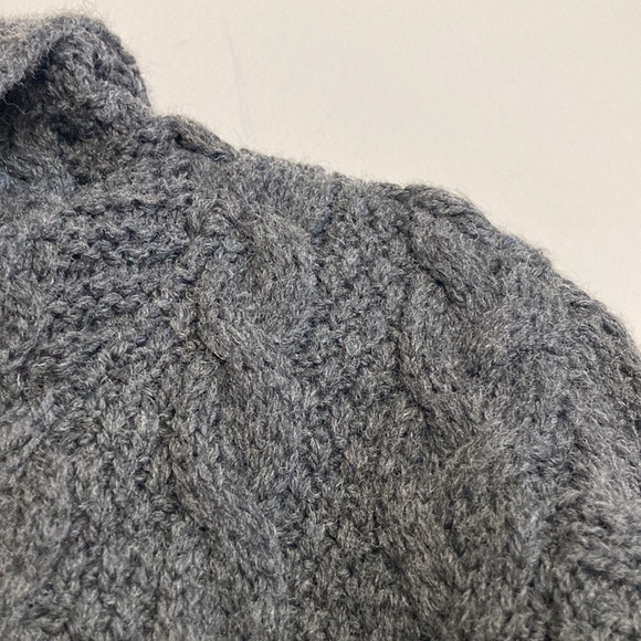 Blarney Woolen Mills Sweater Womens Small Gray Merino Wool Long Hooded Cardigan - Picture 5 of 15